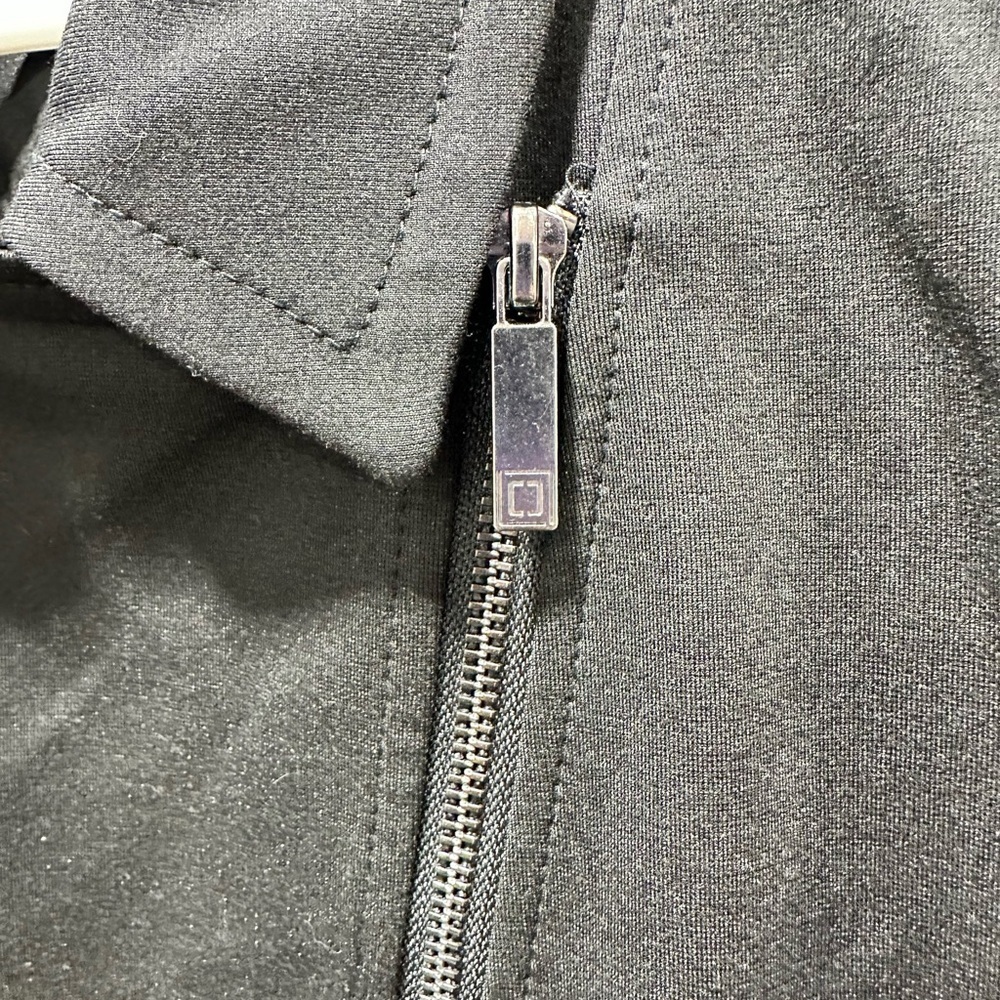 NWT Liz Claiborne Simply Liz black zip-front moto jacket Size XL - Picture 7 of 11